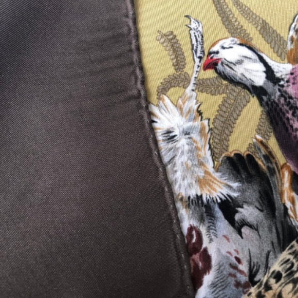 SOLD - Vintage HERMES Scarf GIBIERS - Henri de - Picture 6 of 8